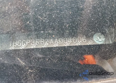 2010 Honda Accord Exl from USA, damaged, VIN 1HGCP3F82AA004006